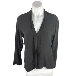 Drykorn For Beautiful People Women's Black Long Sleeve Blouse Shirt Top One Size
